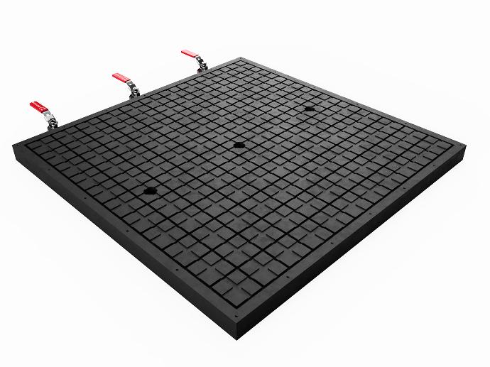 Vacuum pads for CNC clamping