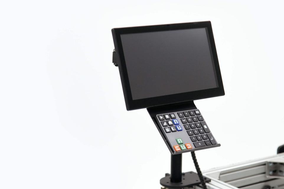 Large display for CNC machine