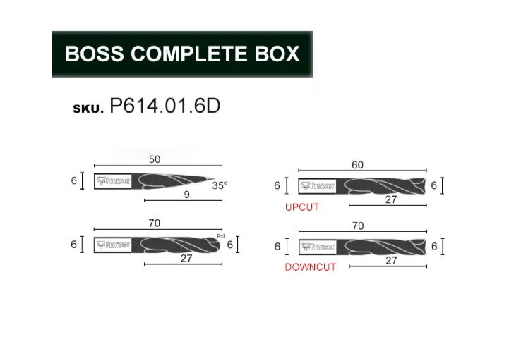 End Mills - Boss Complete Set